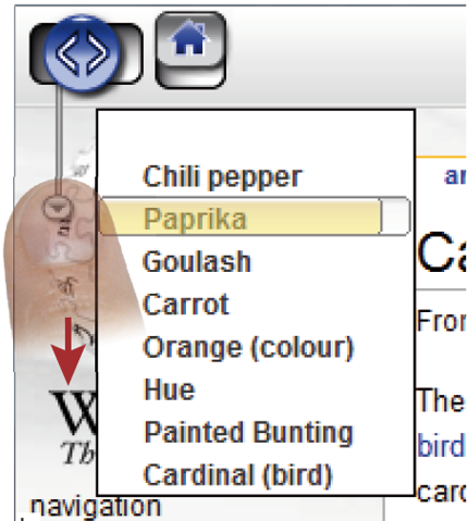 Sliding Widgets Menu